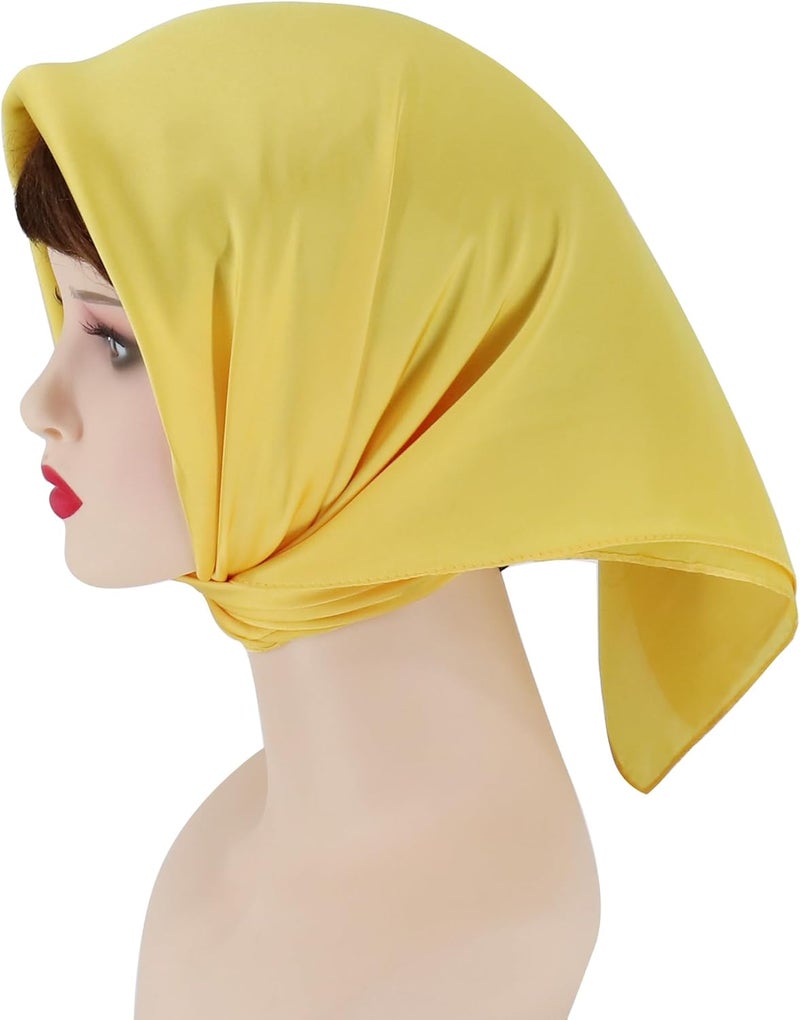 vimate Head Scarf for Women Hair 27'' Square Satin Silk Feeling Bnadana Neck Scarf Handbag Accessories Etc - Image 5